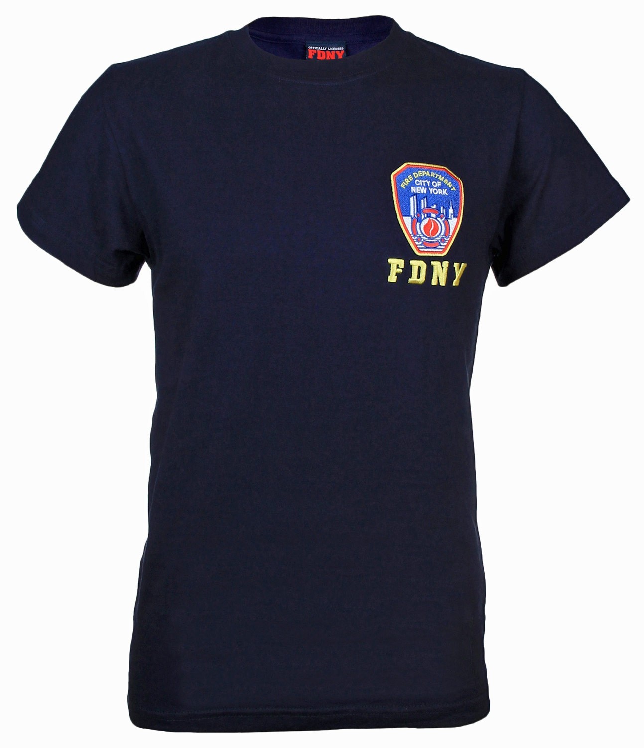 FDNY Shirt T-Shirt Embroidered Patch Badge Fire Gear Gifts Womens Mens Apparel