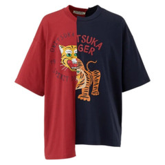 Onitsuka Tiger GRAPHIC TEE Cotton Asymmetrical Remake Style 3 Colors JAPAN NEW