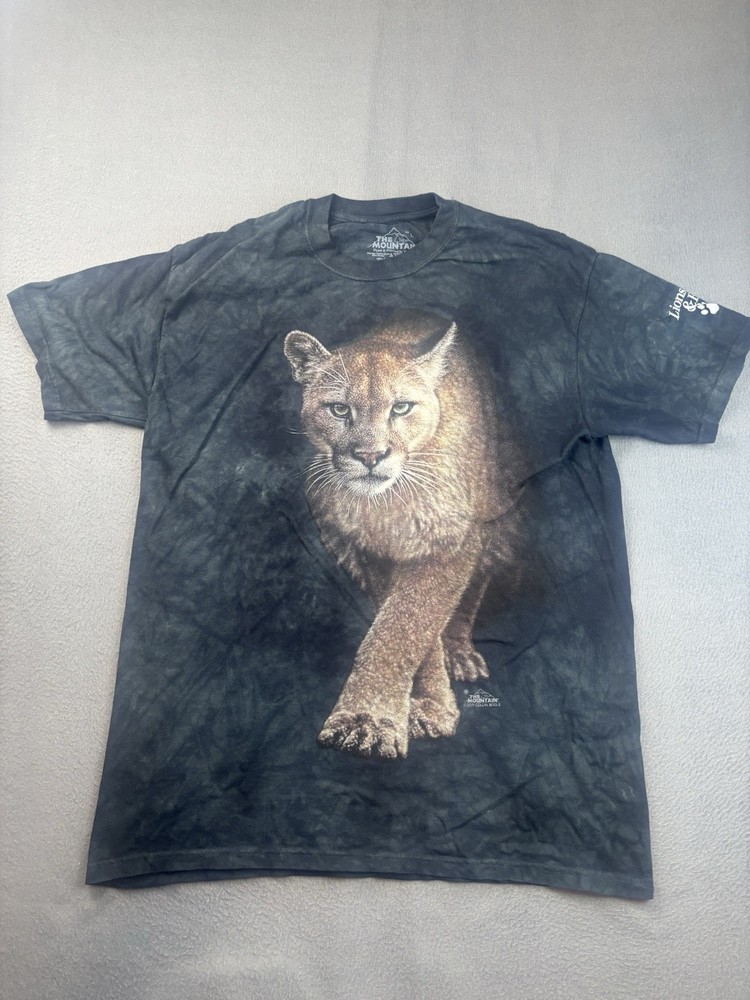 The Mountain 2015 Collin Bogle Graphic T-Shirt Mens Large Black Lions, Tigers