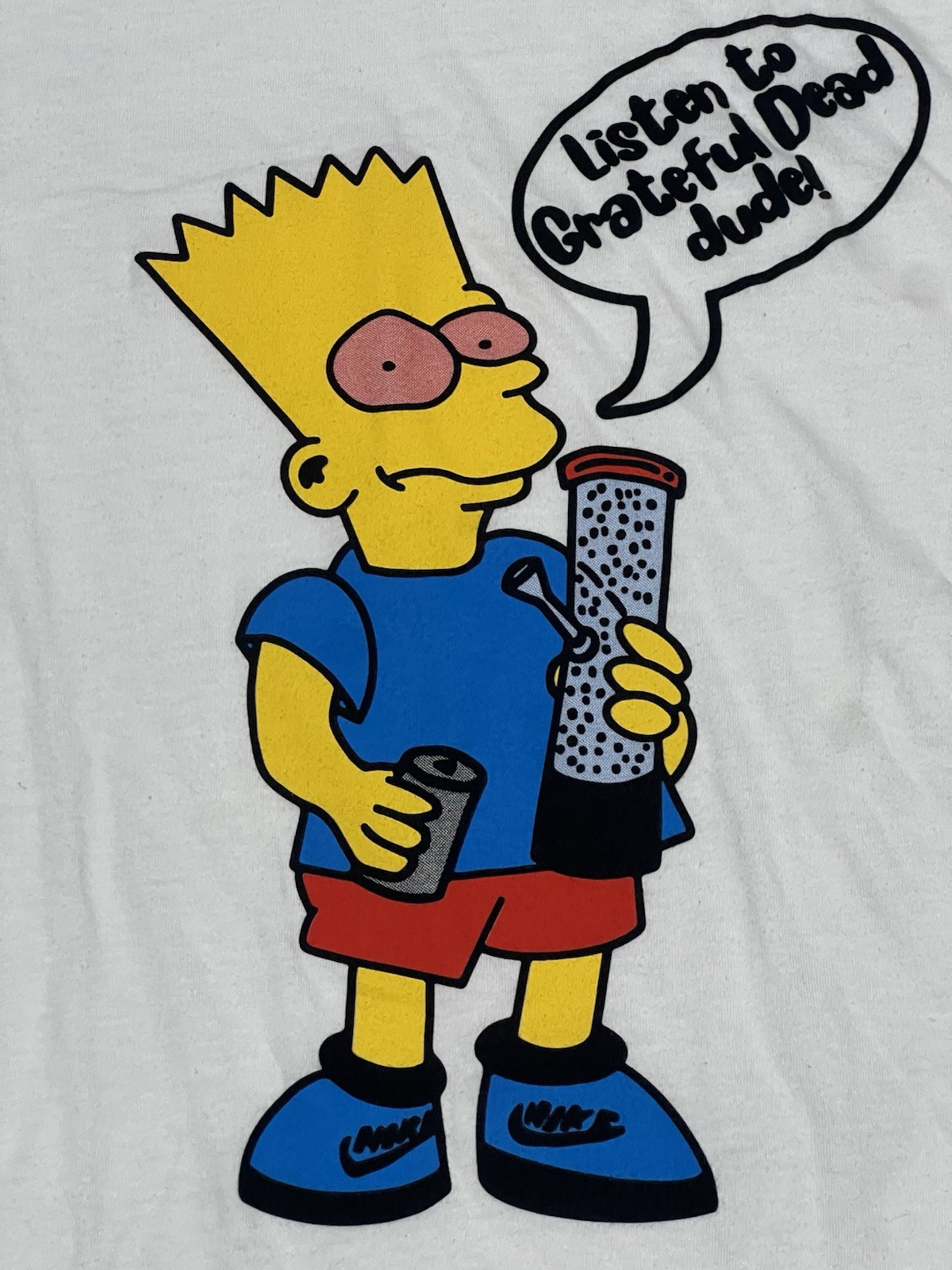Bart Simpson ‘Listen To Grateful Dead Dude !’ Bootleg T-Shirt Large The Simpsons gallery