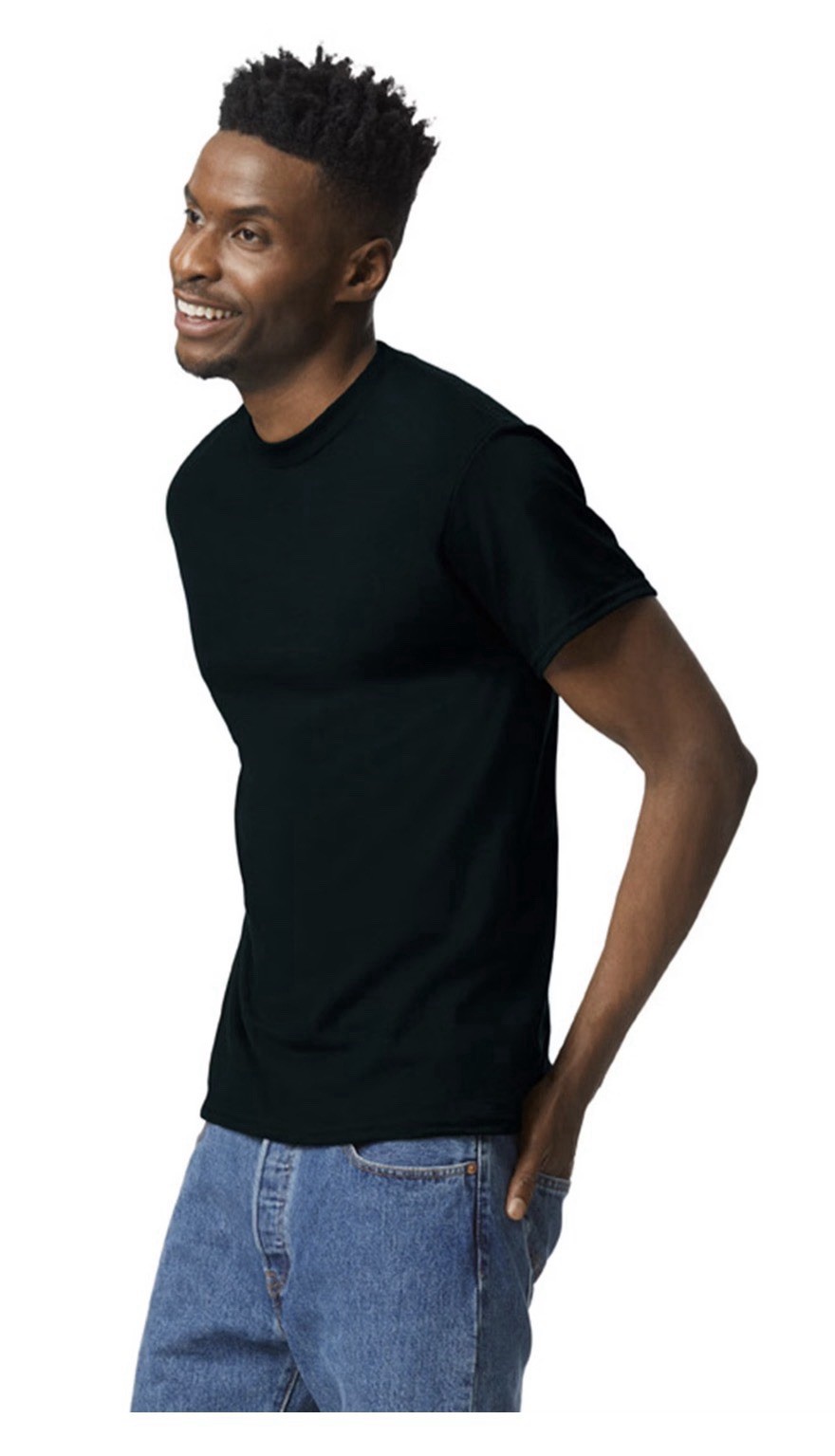 Adult G800 50/50 T-shirt - Black Size L (Unisex) gallery