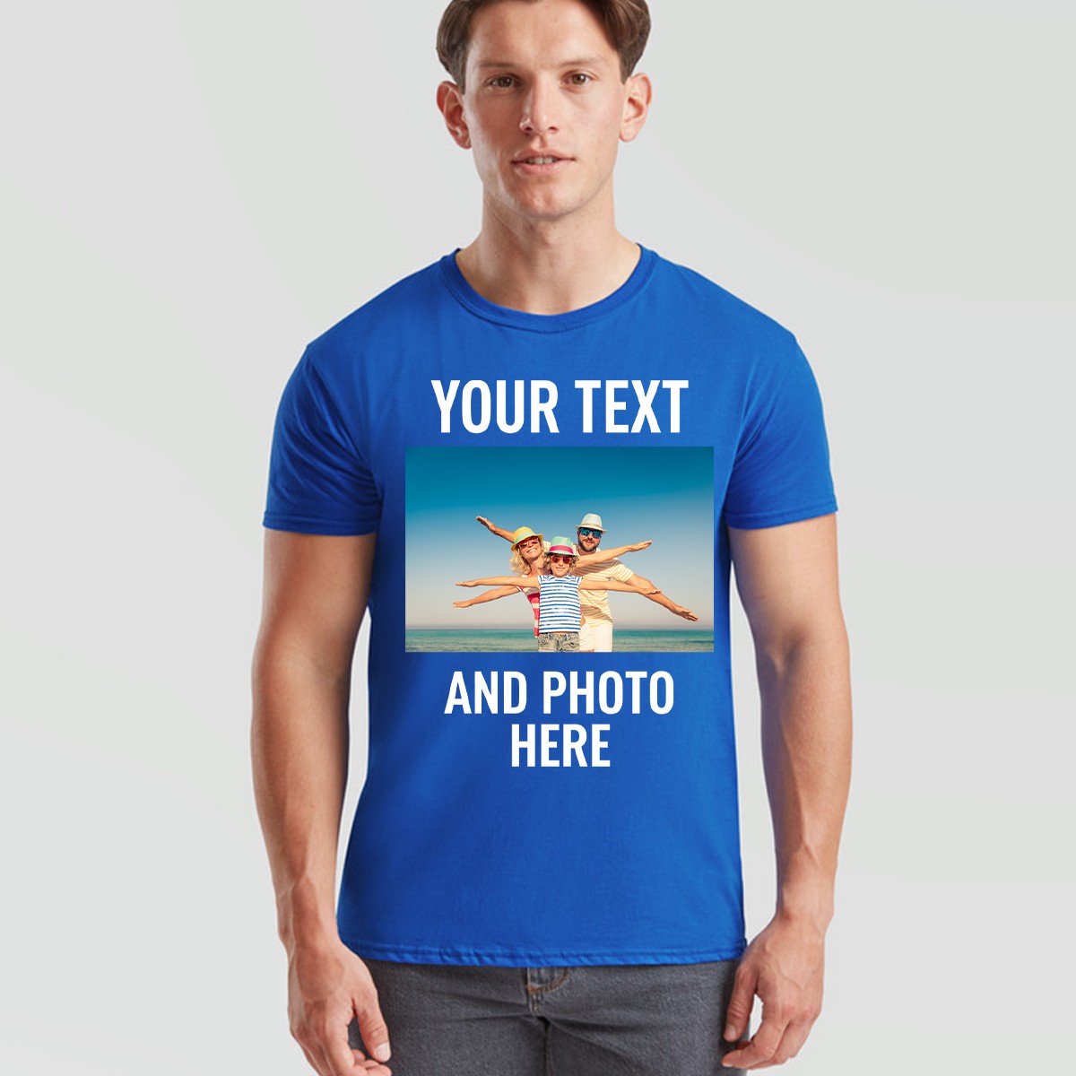 Personalised Unisex T Shirt Custom Print Your Own Photo Design And Text gallery