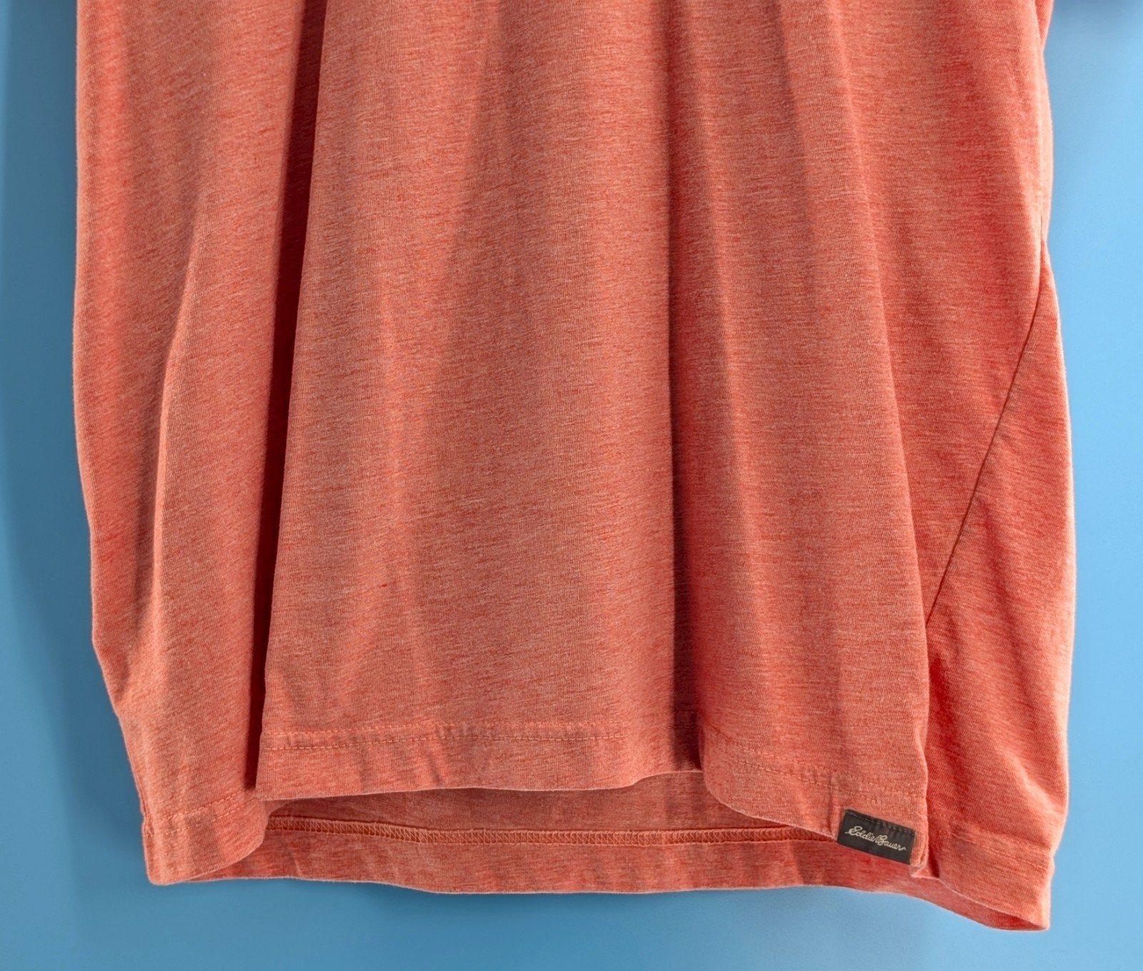 Eddie Bauer Men's Short Slv. Legend Wash T-shirt Coral Heather Size Med. EUC gallery