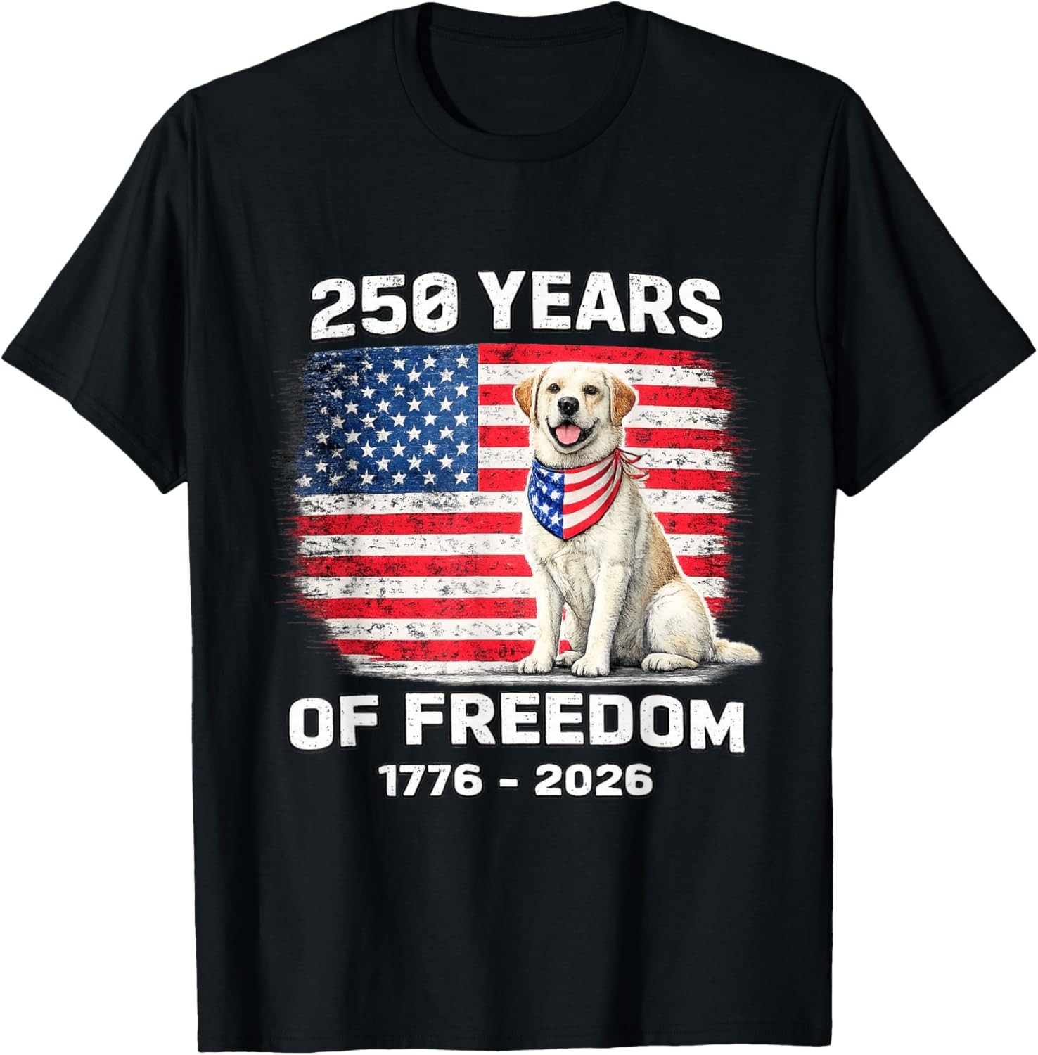 250 Years America Anniversary Labrador Retriever T-Shirt unisex T-Shirt gallery