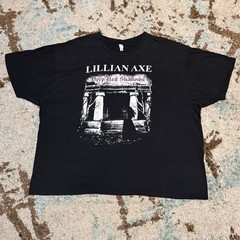 2010 Lillian Axe Deep Red Shadows Tour Shirt Size 2XL Glam Metal Melodic Rock