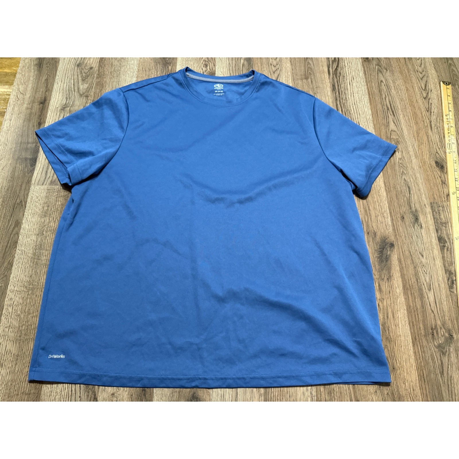 Athletic Works DriWorks Mens 3XL Blue Performance T-Shirt AW15100123754B