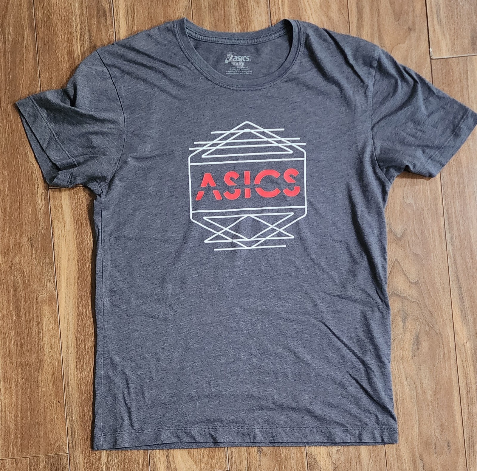Asics T-Shirt Men’s Medium Jogging Work Out Gym Training Athletic Sports Tee