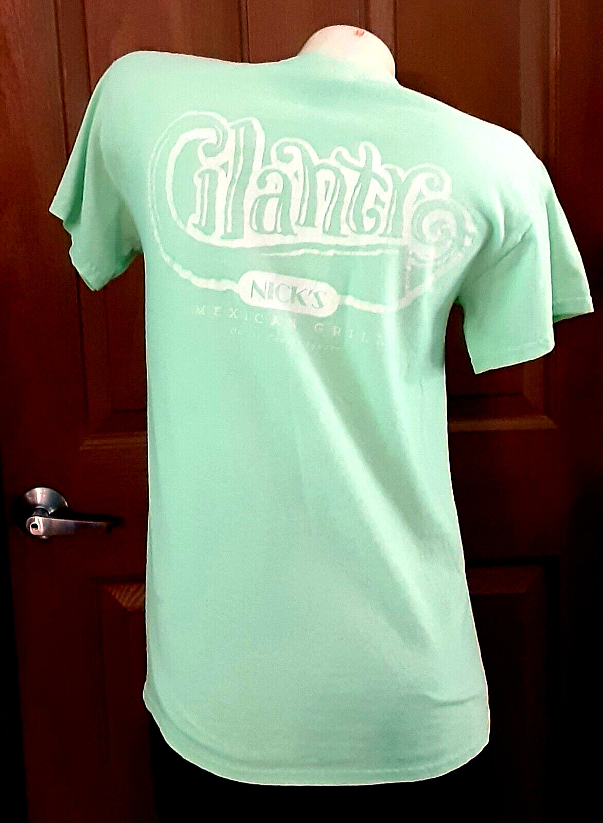 Gildan Heavy Cotton Lime Green Cilantro Nick's Mexican Grill Size S gallery