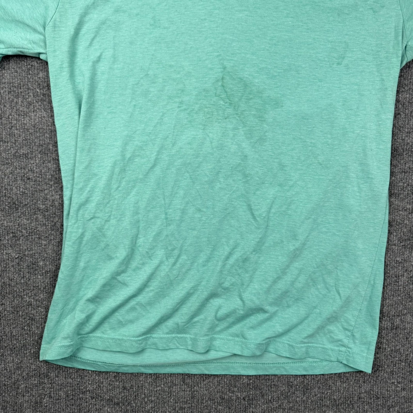 Array The Original Sports T-Shirt Men XXL Fits Large Teal Graphic Stained AS IS gallery
