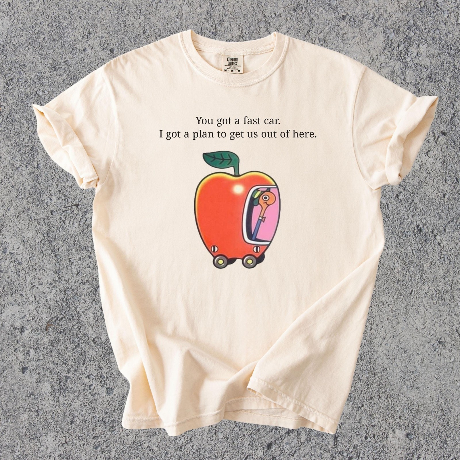 Comfort Colors Fast Car T Shirt Apple Car Driving Design Tracy Chapman Quote Tee gallery