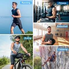 3 Pack Men Athletic Sleeveless Shirts Tank Top Vest Gym Sport Running Quick Dry