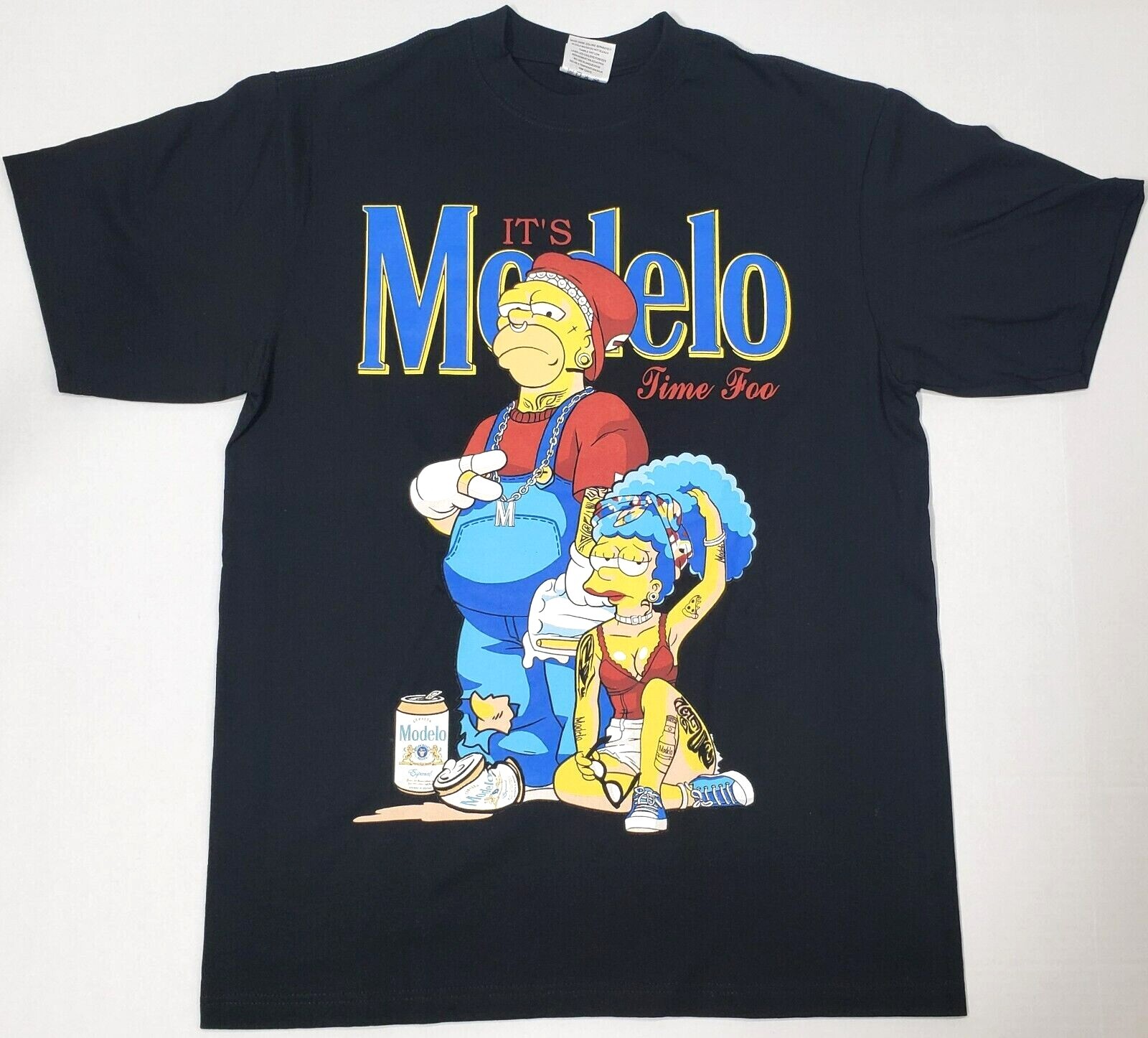 IT’S MODELO TIME FOO T-shirt Mexico Cerveza Mexican Beer Men’s Tee Black New