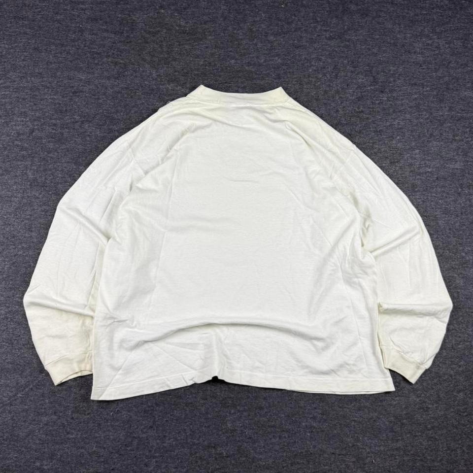 VTG 90's Nike White Long-sleeve Shirt Mens Sz L Pink Logo Spell-out gallery