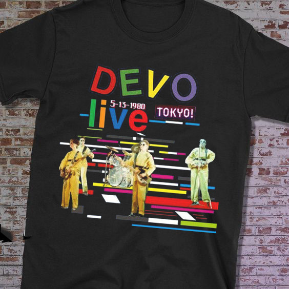 New! Devo Band Live T Shirt Black Men And Women S-5XL