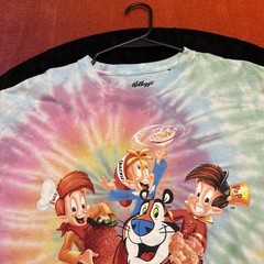 Men’s XL Kelloggs Cereal Screen Printed Tie Dye Vintage Graphic T Shirt Retro