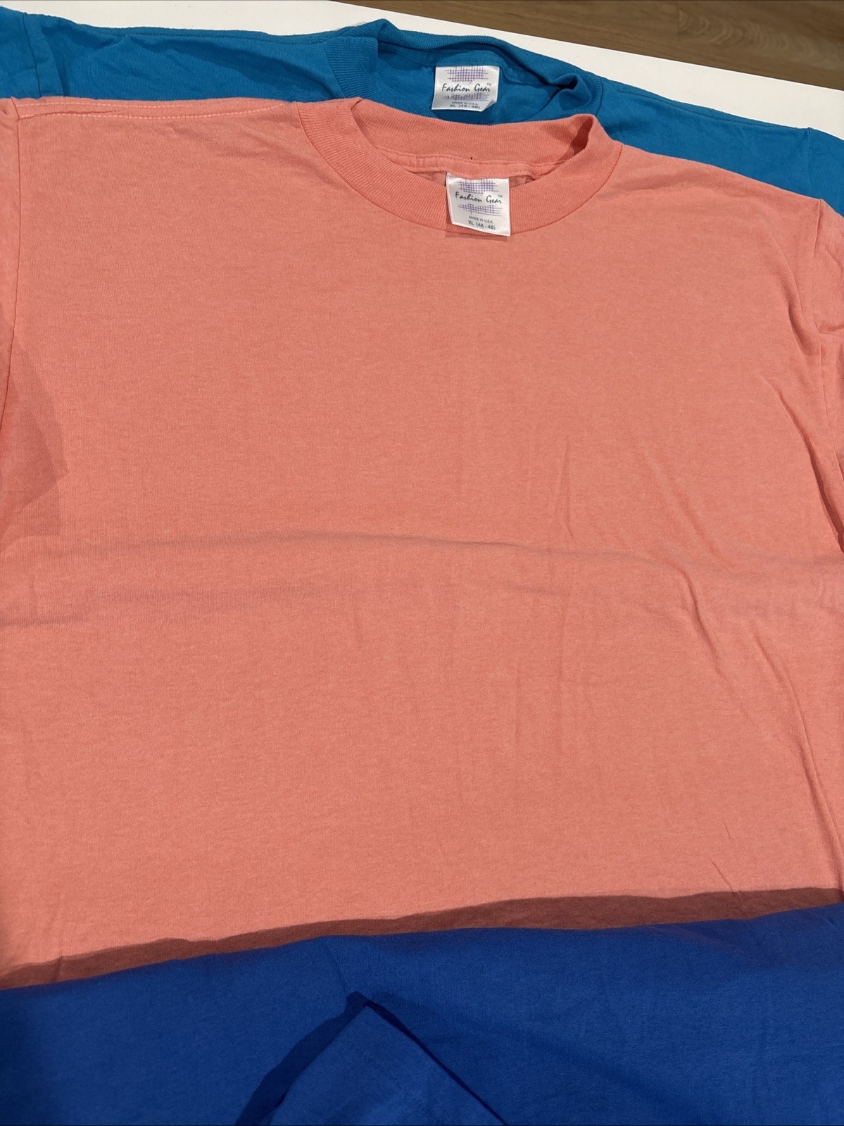 7 Vintage Blank Shirts SZ XL Made In USA Single Stitch 50/50 Great Array Colors gallery