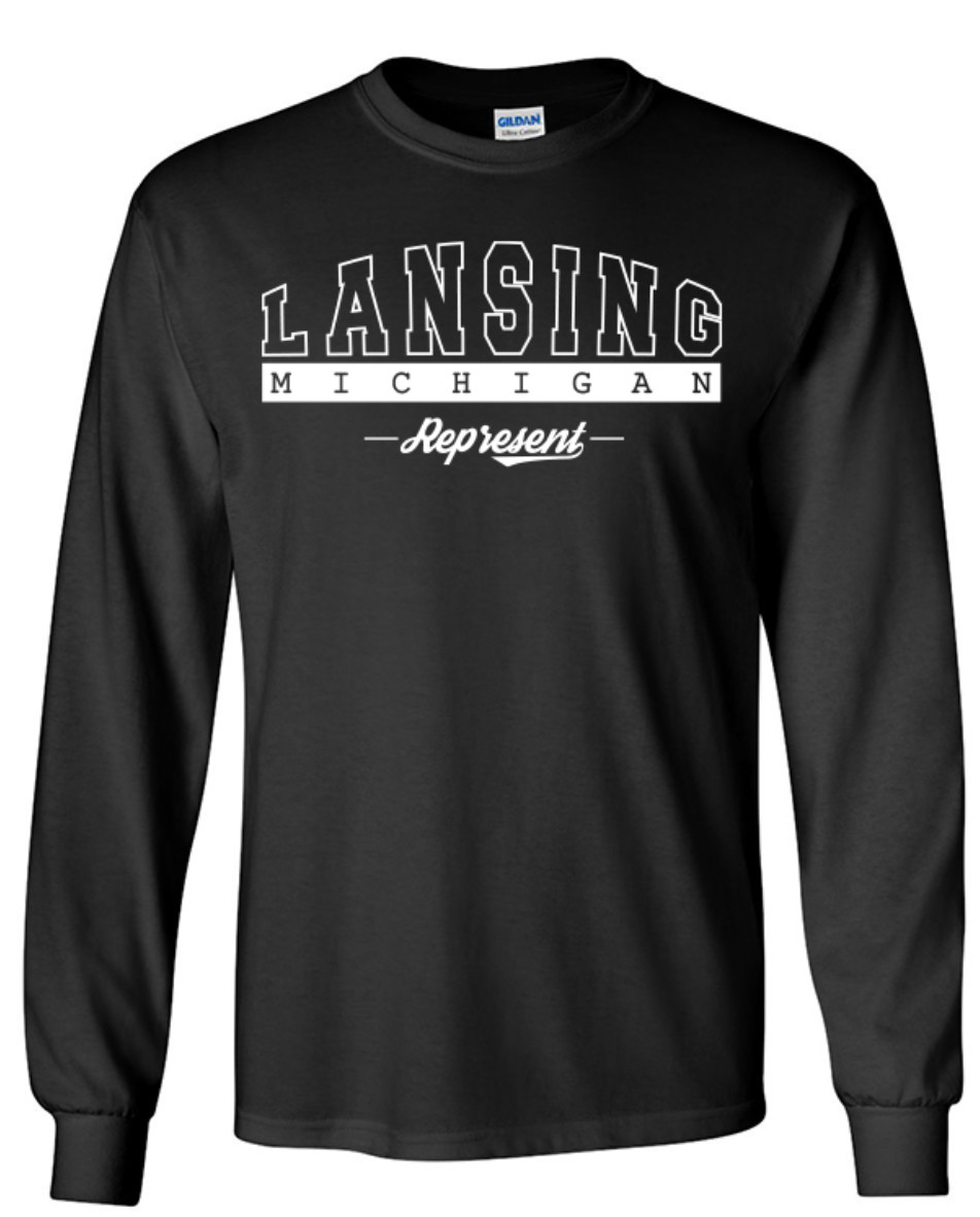 Lansing Michigan T-Shirt Long Sleeve Graphic tee gallery