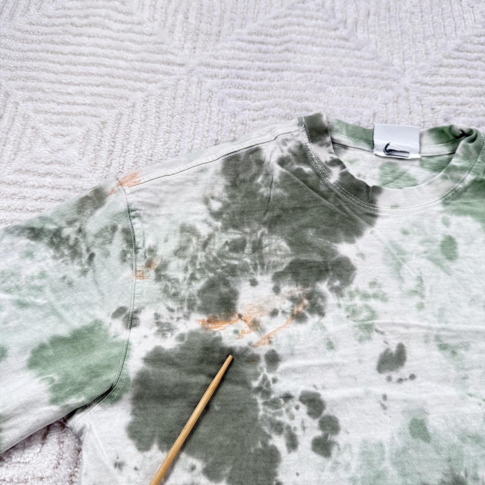 H&M Shirt Men M Tie Dye Skater Grunge Artsy Distressed Edgy Urban Punk Festival gallery