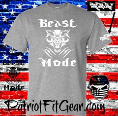T-shirt,Beast Mode,Wolf,Exercise,Wellness,Fitness,Goal,#BeastMode,Motivation
