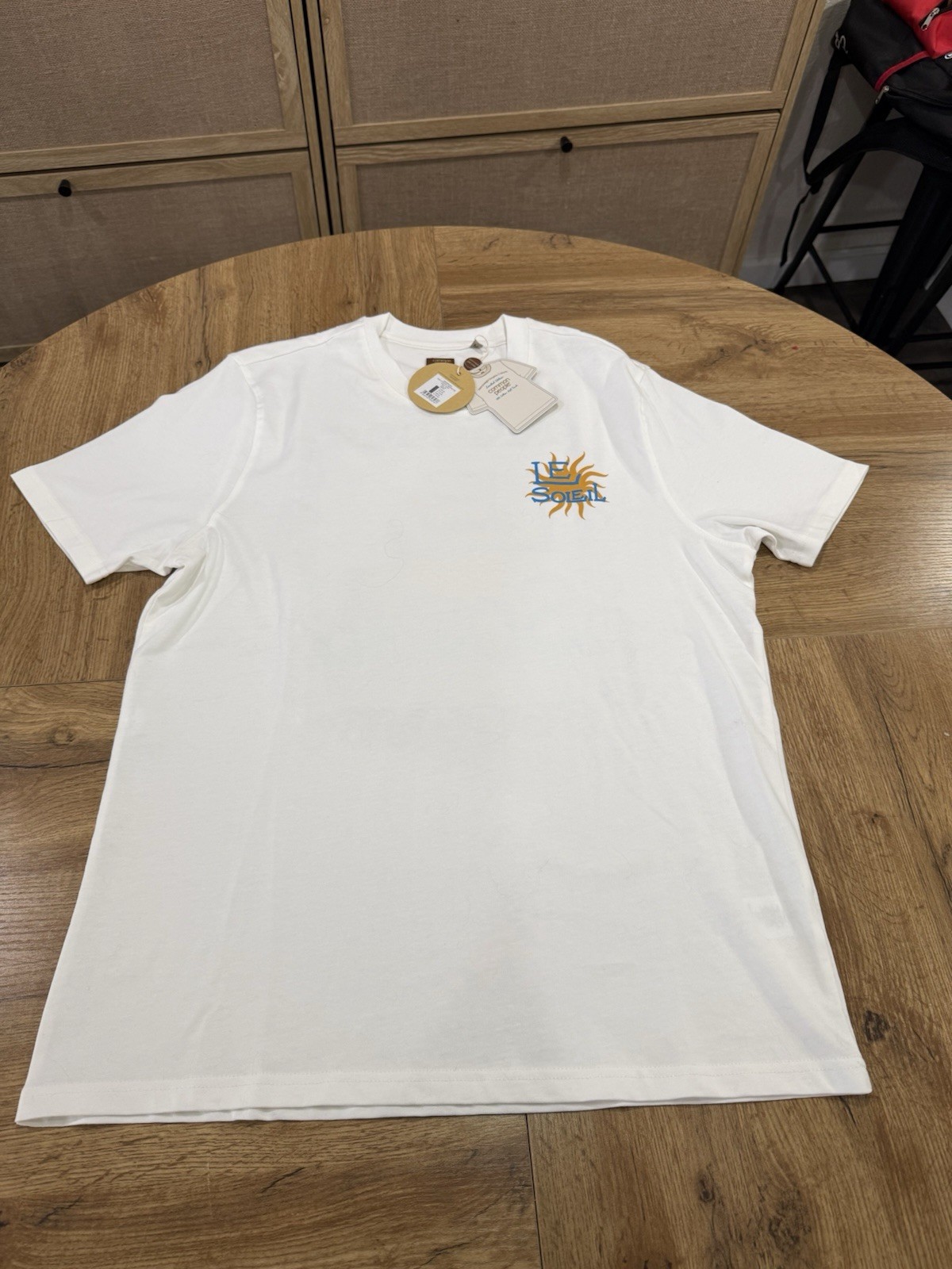 Common People Heavyweight Graphic Print Logo White Crew Neck T-Shirt Men’s M