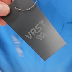 NEW VRST Essential Pocket Tee Blue Tide Size S SS Gym Train Athleisure