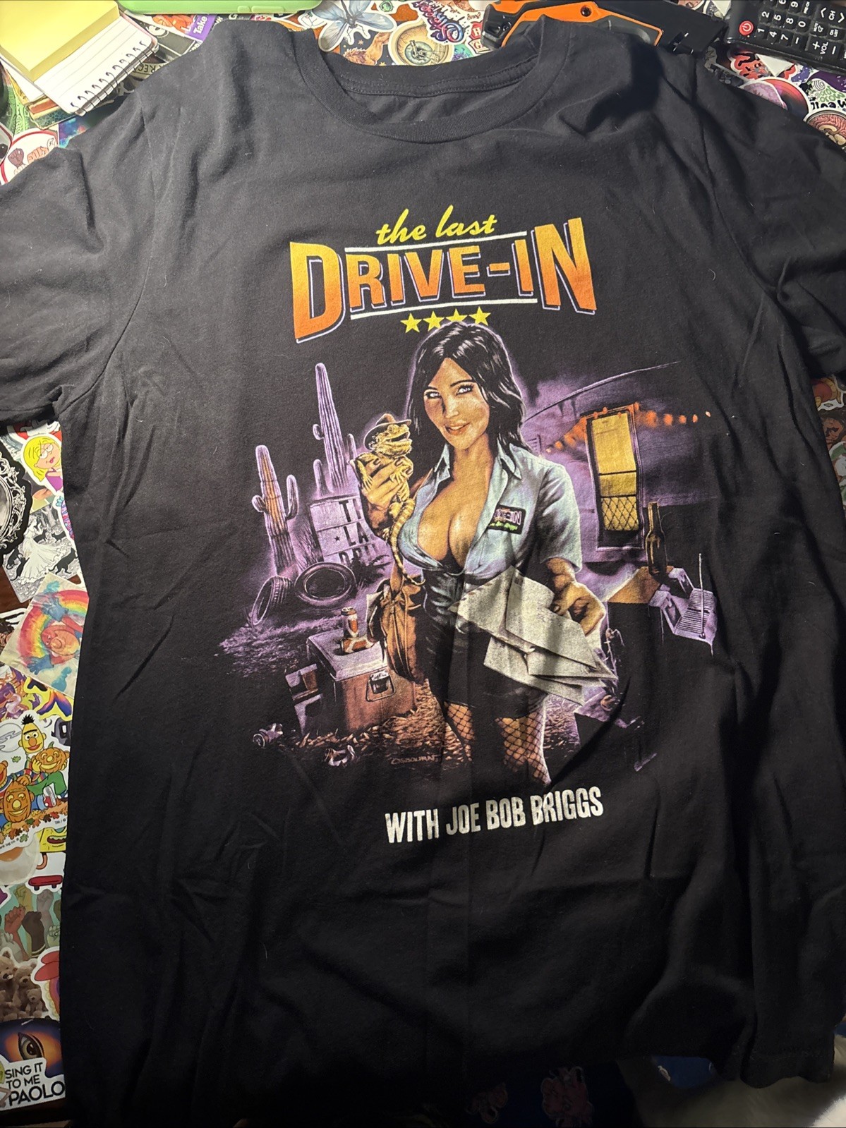 Joe Bob Briggs The Last Drive In Darcy Mail Girl Fright Rags 2XL XXL gallery