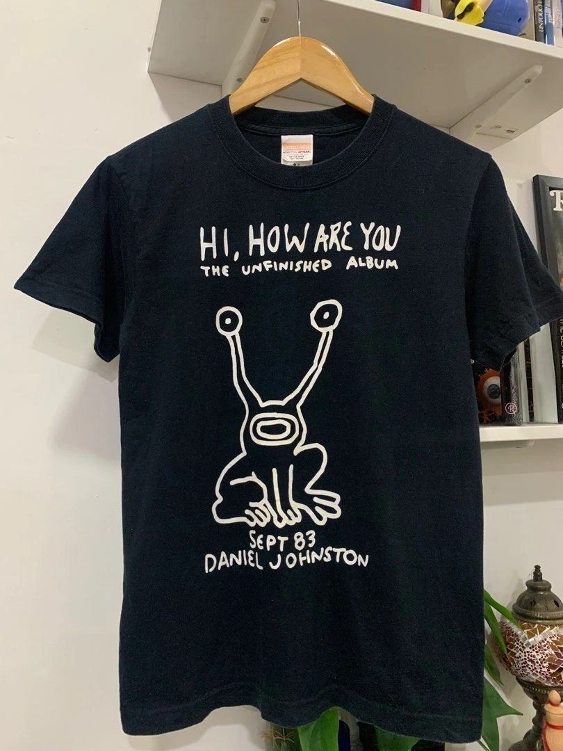 DANIEL JOHNSTON Hi How Are You Short Sleeve Black Color unisex T shirt gallery
