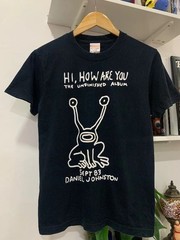 DANIEL JOHNSTON Hi How Are You Short Sleeve Black Color unisex T shirt