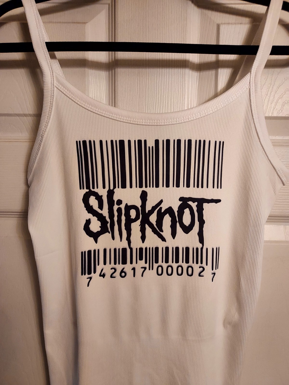 Slipknot Bar Code Shirt Tank top slipknot shirt numetal For Crop Top Add Note gallery