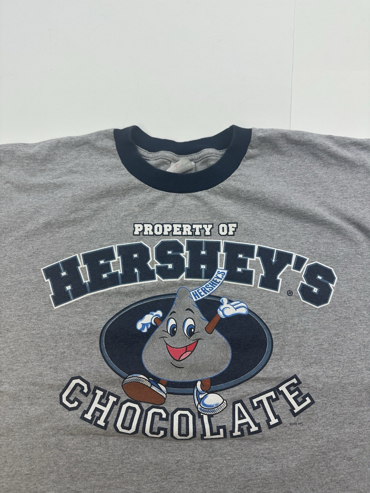 Vintage Hershey Chocolate Bar T Shirt Ringer Style Tee Size Large 2002 Y2K gallery