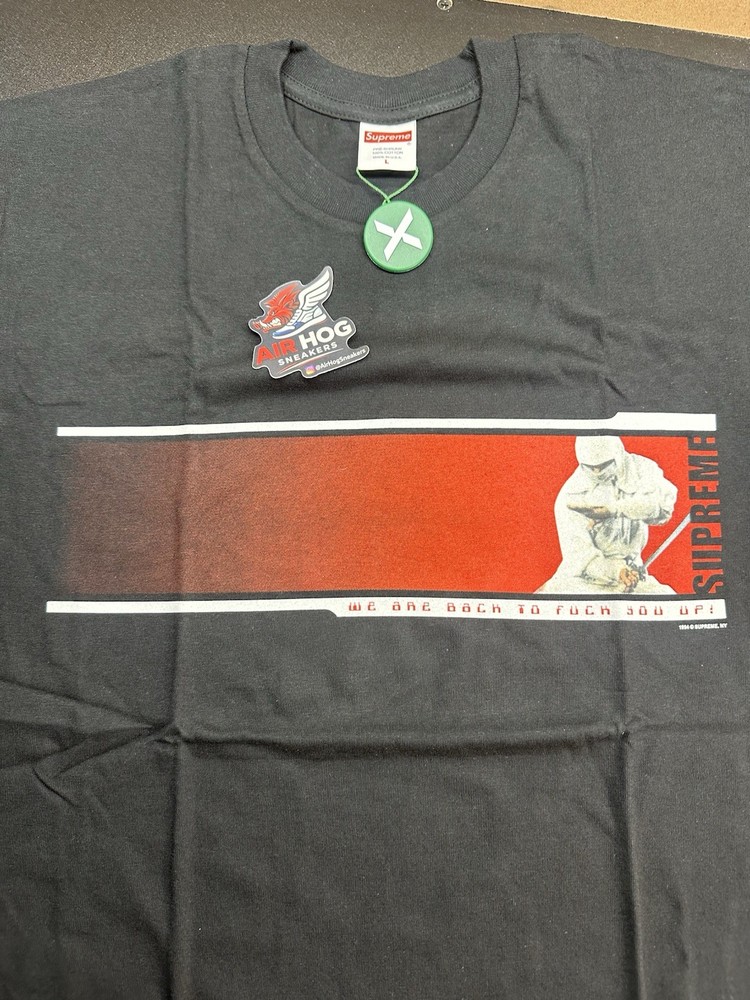 Supreme We’re Back Black Tee FW19 Size Large – New – 100% Authentic