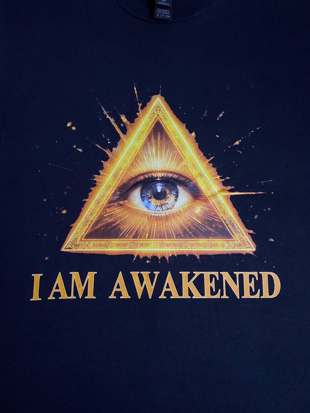 DTF Custom Made - I AM AWAKENED Short Sleeve T-Shirt - Black SML gallery