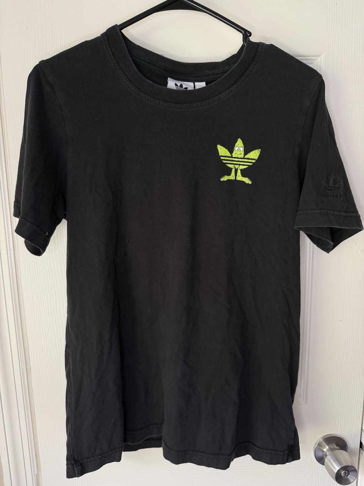 adidas Originals Men's Black FUN Graphic Crew Neck T-Shirt Size S gallery