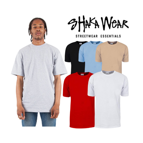Shaka Wear Max Heavyweight Crewneck Plain Short Sleeves T-Shirts SHMHSS gallery