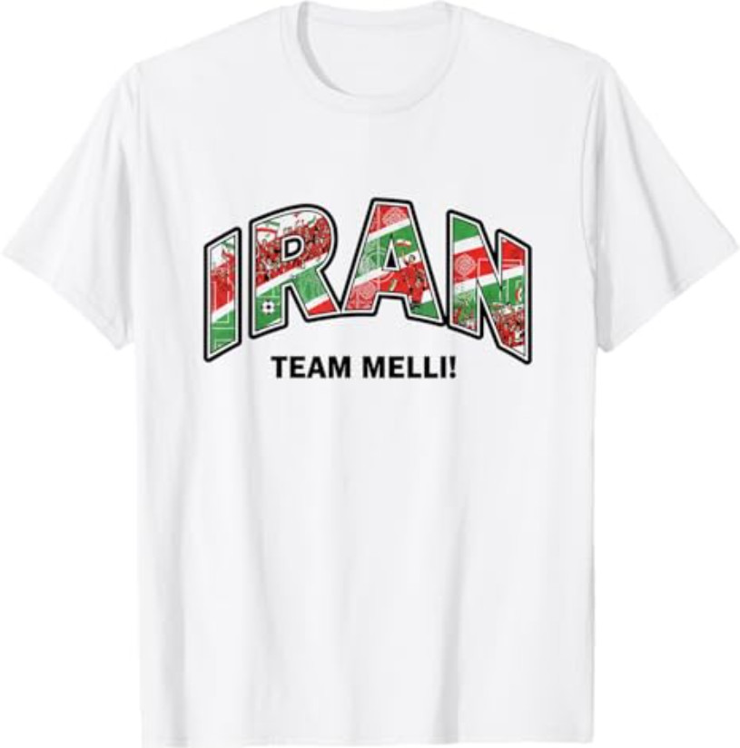 Soccer Fan Shirt 2026 Iran Team Melli Supporters T-Shirt