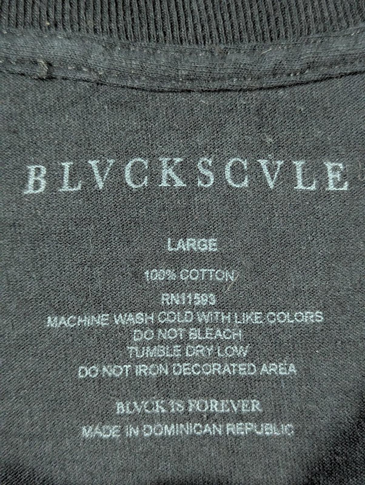 BLVCKSCVLE Men's Gothic Moss Skull Black Grunge Punk Metal L Tee Occult Satan gallery
