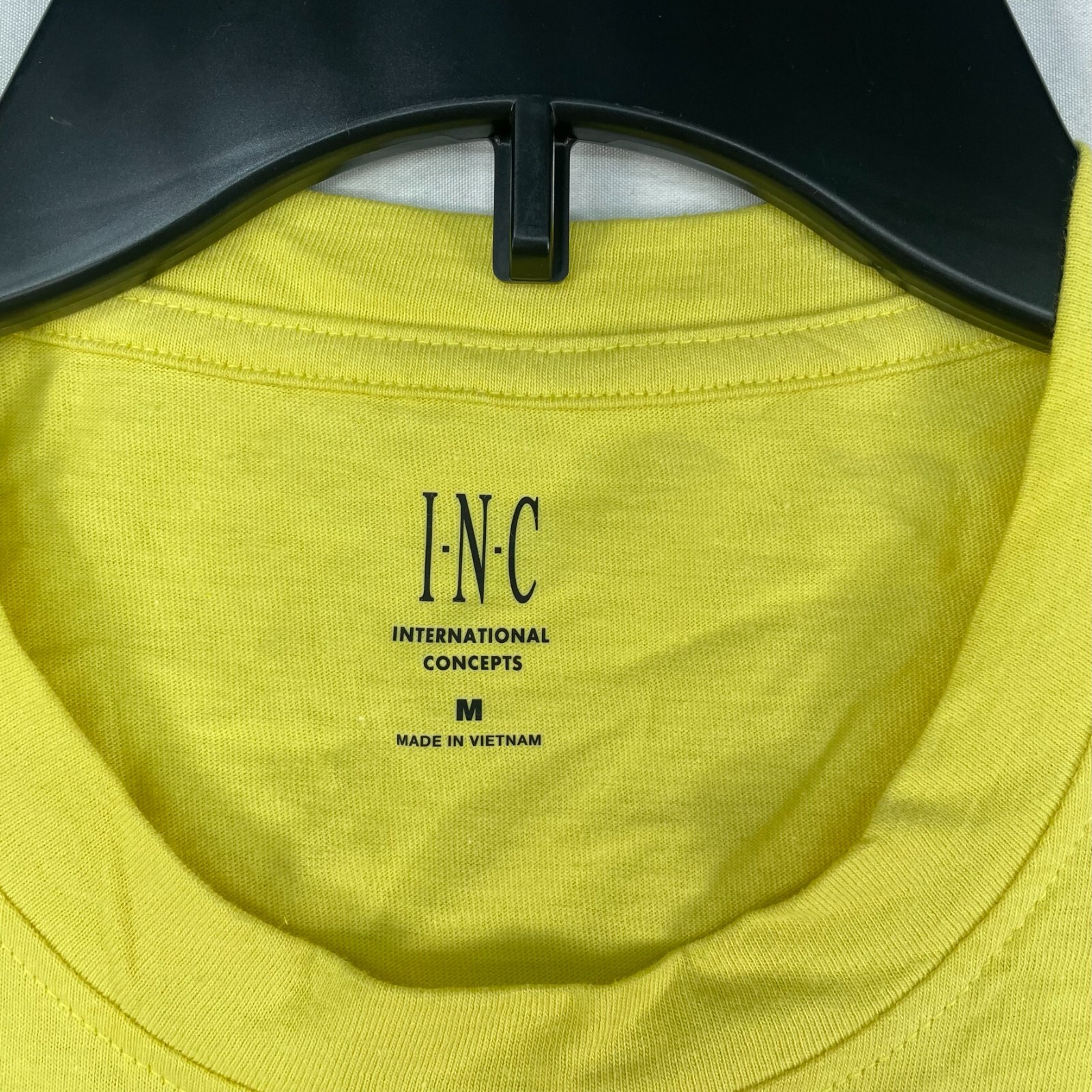 International Concepts Shirt Mens size Medium Yellow Zipper Short Sleeve New gallery