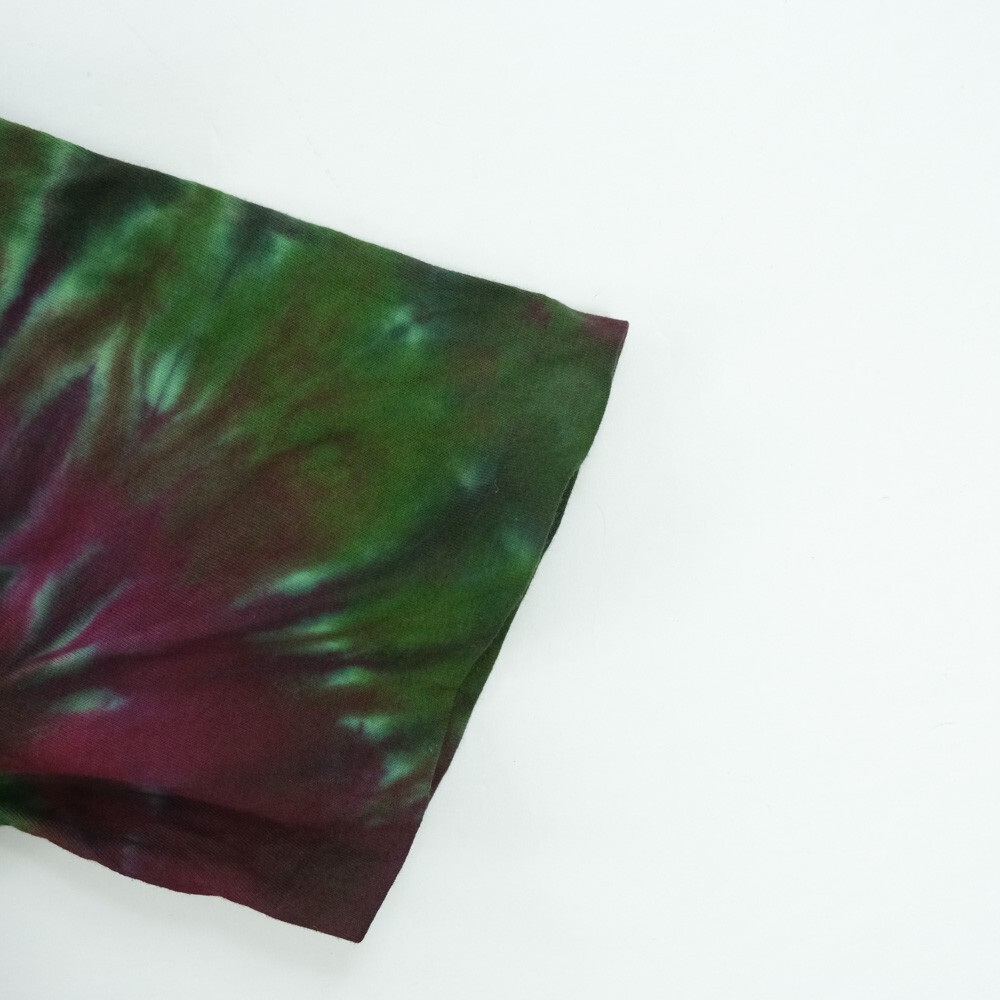 NWOT Single Stitch T-Shirt Blank Hand Tie Dyed Wheel Multi S/S Hering Sz. M 38' gallery
