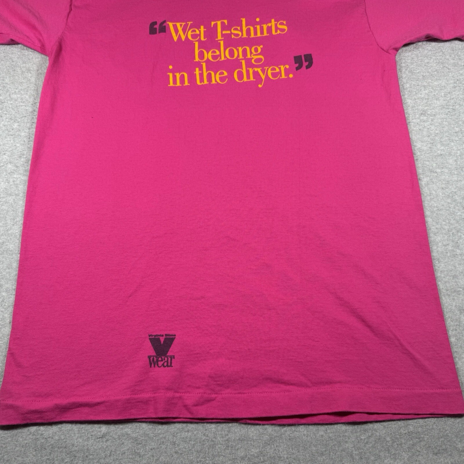 Vintage Fruit of the Loom Shirt Adult Extra Large Pink Made in USA Humor Mens gallery
