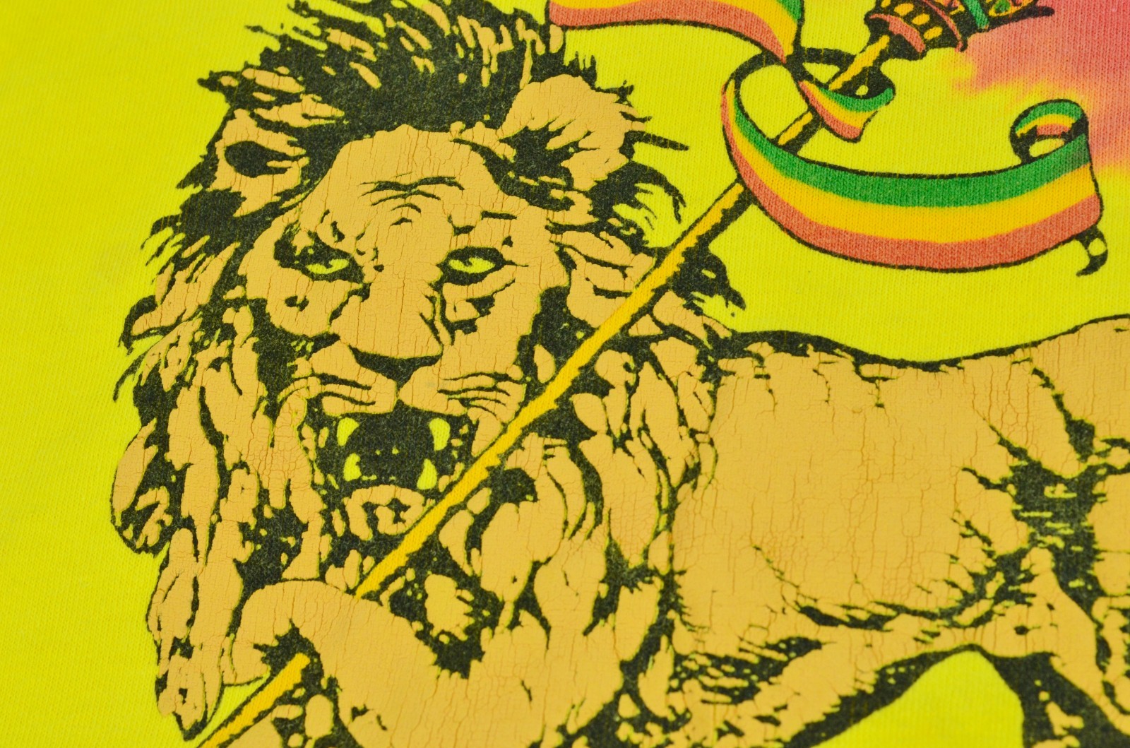 Vintage Rasta Rastafari Lion of Judah Ethiopia 90's Single Stitch Reggae Shirt gallery