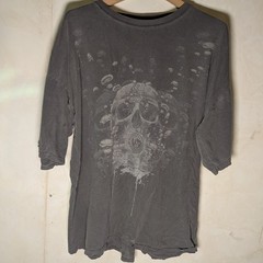 Amphibious Outfitters Skull Diver Bubbles T-Shirt Gray XXL Goth Grunge