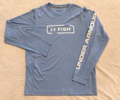 UNDER ARMOUR Men’s UA Fish Hunter Tech Long Sleeve Fishing T-Shrt Size Large