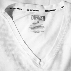 DULUTH ® Go Buck Naked – Nylon Spandex Poly – White – XL – T Shirt New NWOT