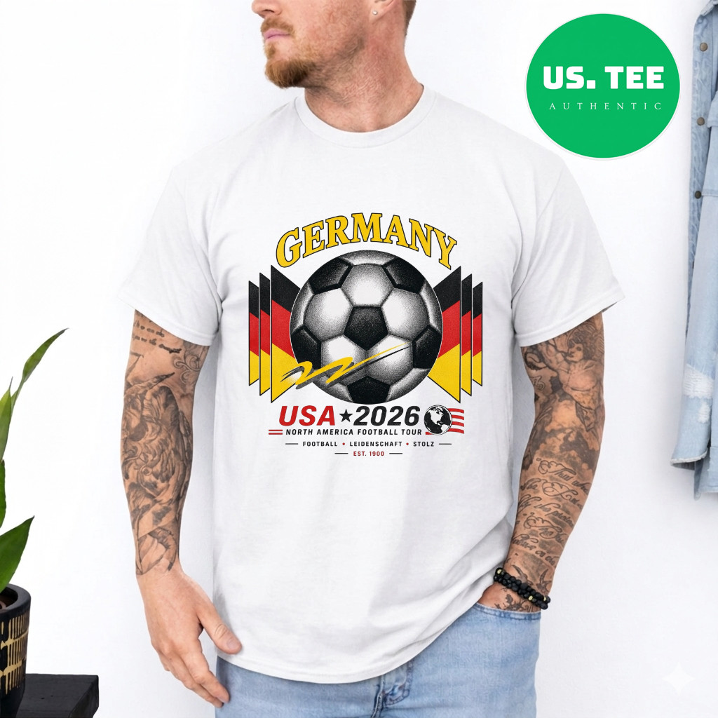 Germany FIFA World Cup 2026 Fan T-Shirt Soccer Graphic Tee Custom Football