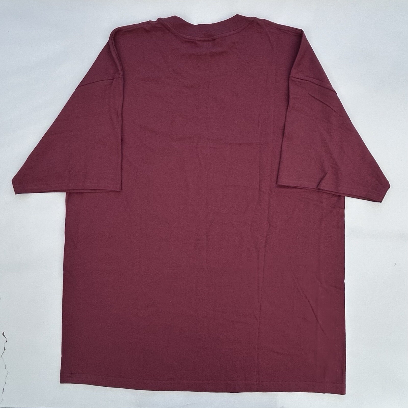 Vintage M&O Knits Logo Promo T Shirt Size Men’s XL New Without Tags Maroon Y2K gallery