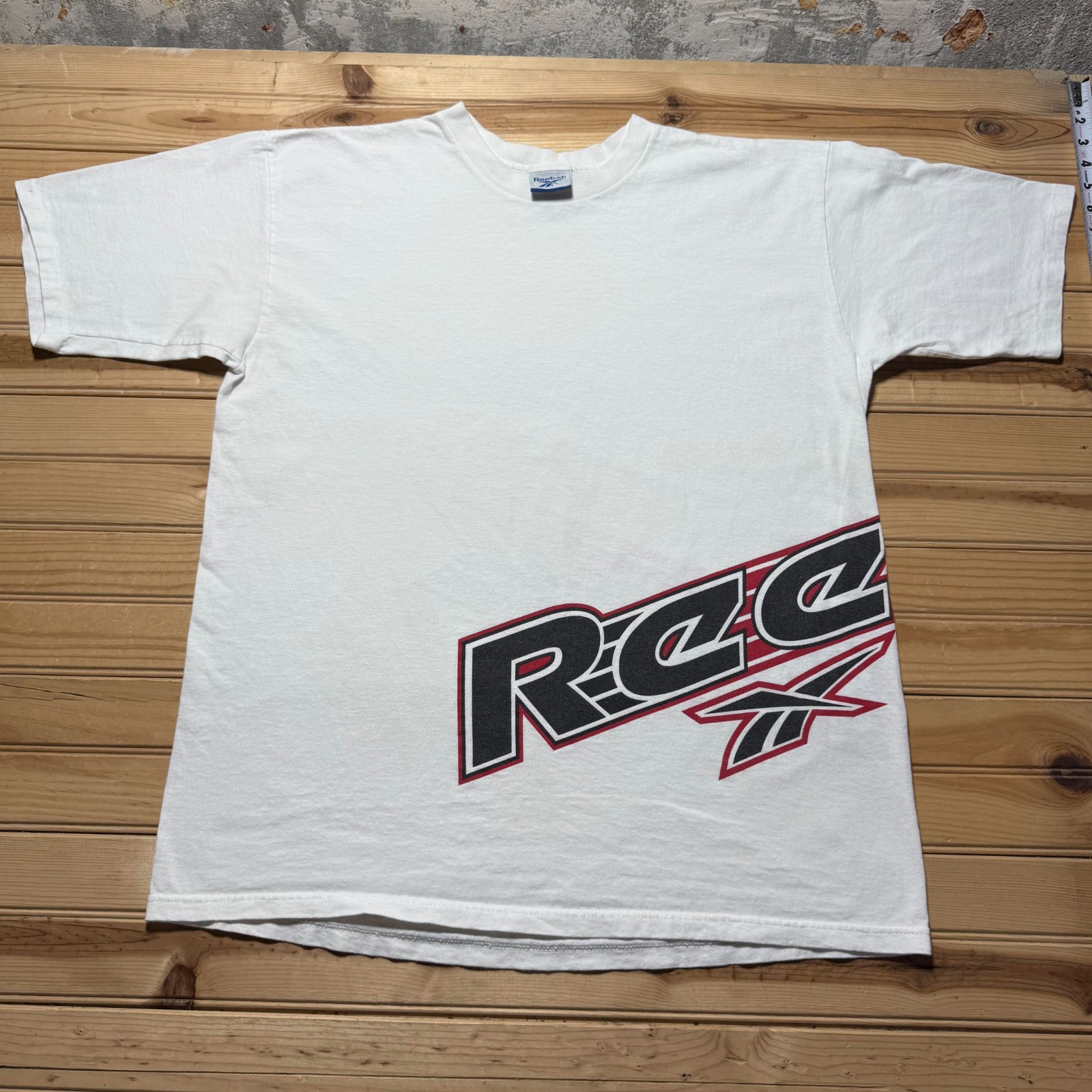 Vintage 90s Reebok Big Logo Spellout Streetwear Skater Single Stitch Shirt - XL gallery
