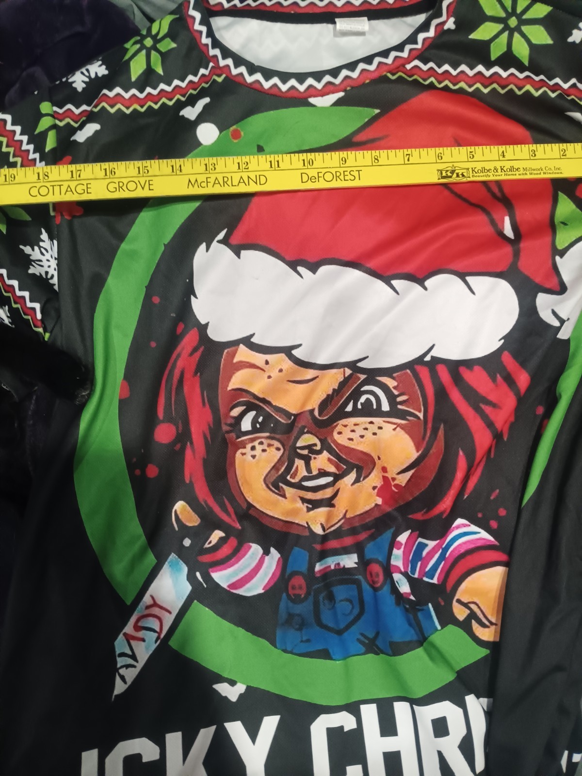 Chucky Christmas Horror Movie T-Shirt Men's 1XL BLACK Graphic Print gallery