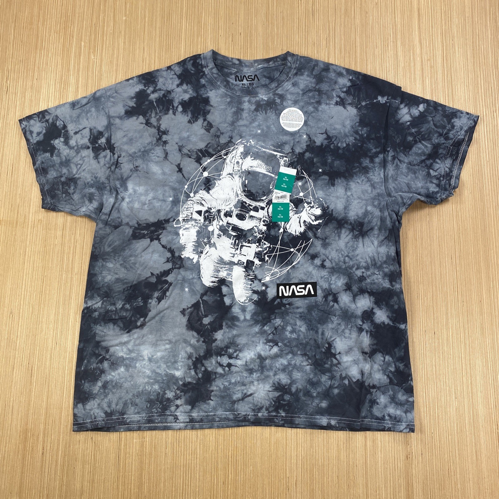 Nasa Shirt Mens xl gray tye dye astronaut outerspace graphic space suit ship gallery