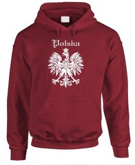 POLSKA EAGLE – Poland Polish Retro Hipster – Fleece Pullover Hoodie