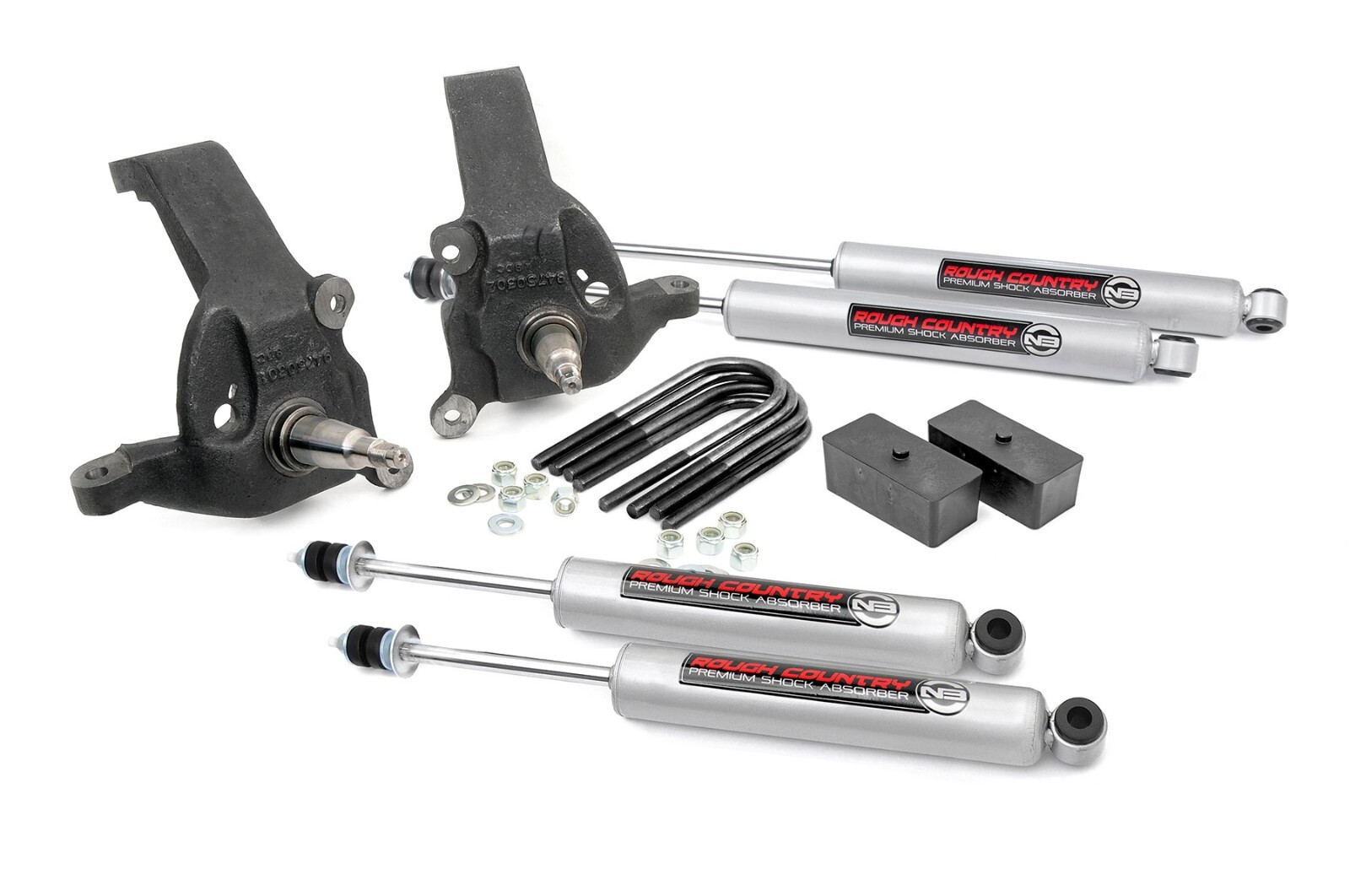 Rough Country 3″ Lift Kit with Spindles and N3 Shocks fits 97-03 Ford F150 2WD